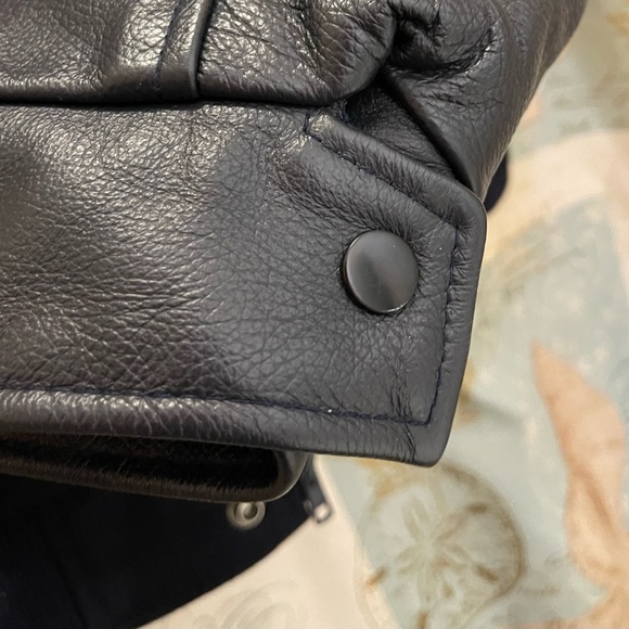 BSNF Railway Mens Varsity Leather Wool System Electrician Big Tall Jacket XXL - Picture 10 of 17